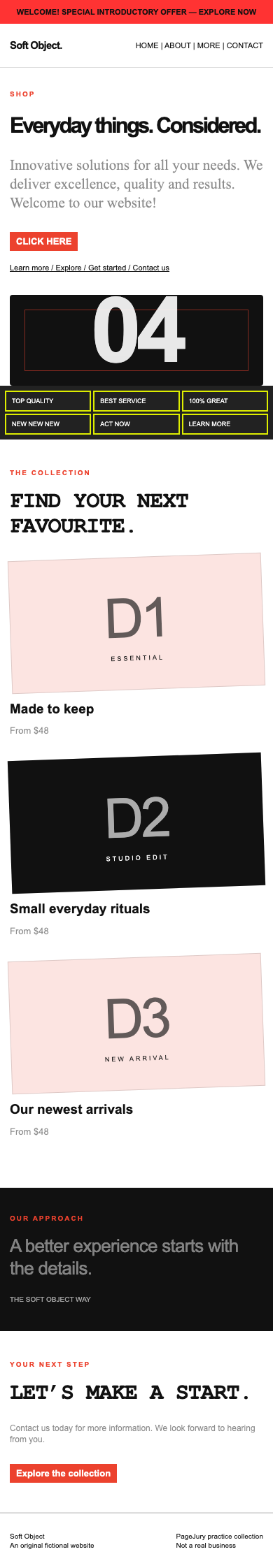 Full mobile screenshot of Soft Object