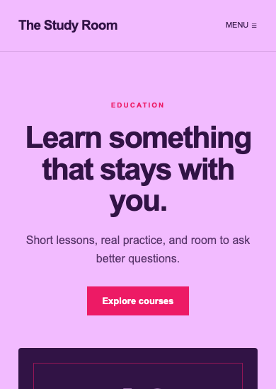 The Study Room: maximalist education page